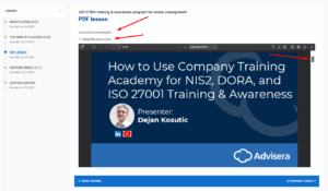 Upload your own materials and create custom lessons - Advisera Help Center