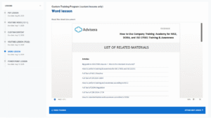How to upload documents - Advisera Help Center