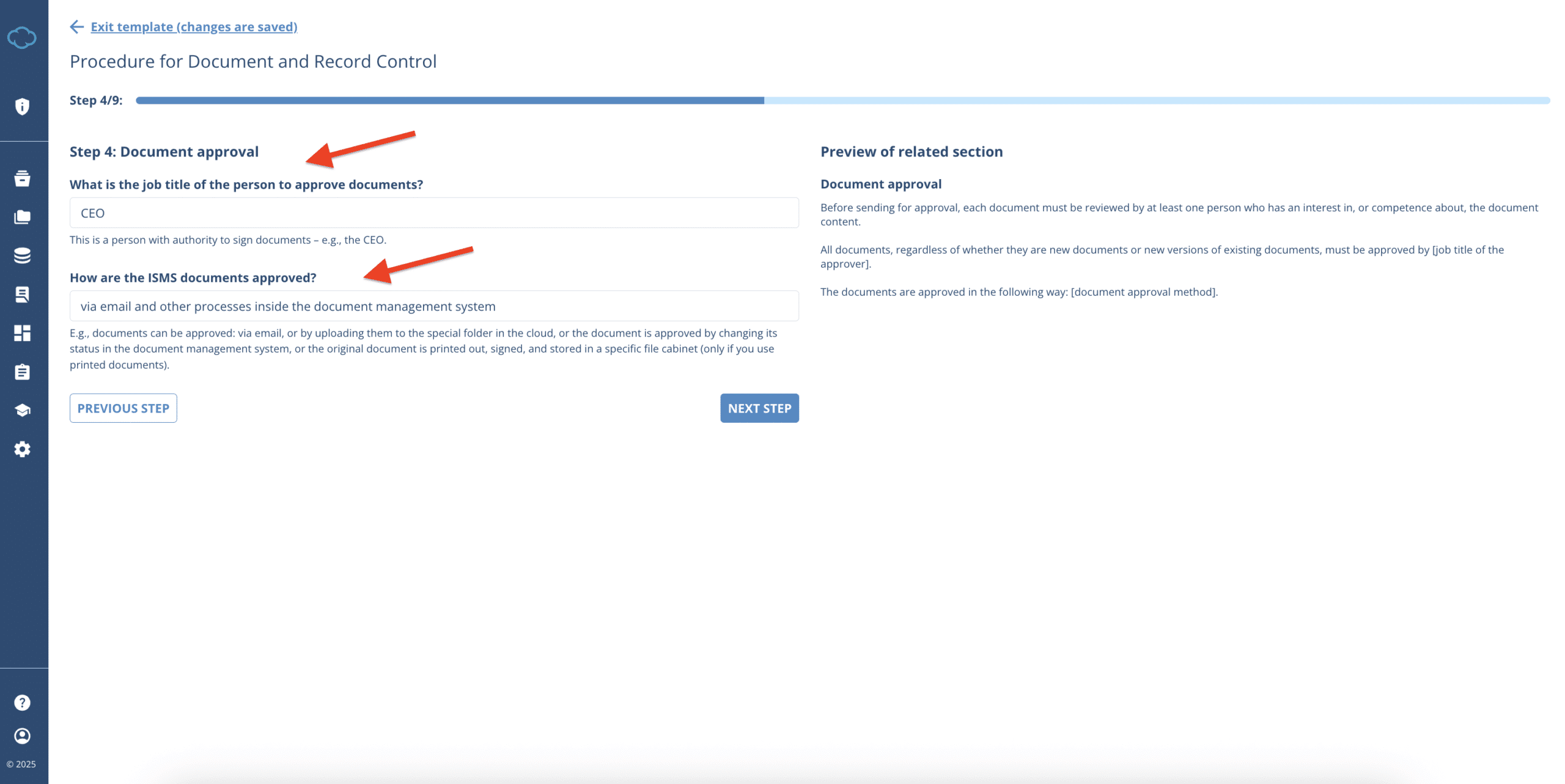 Working with Documents in Conformio Working with Documents in Conformio - Advisera Help Center