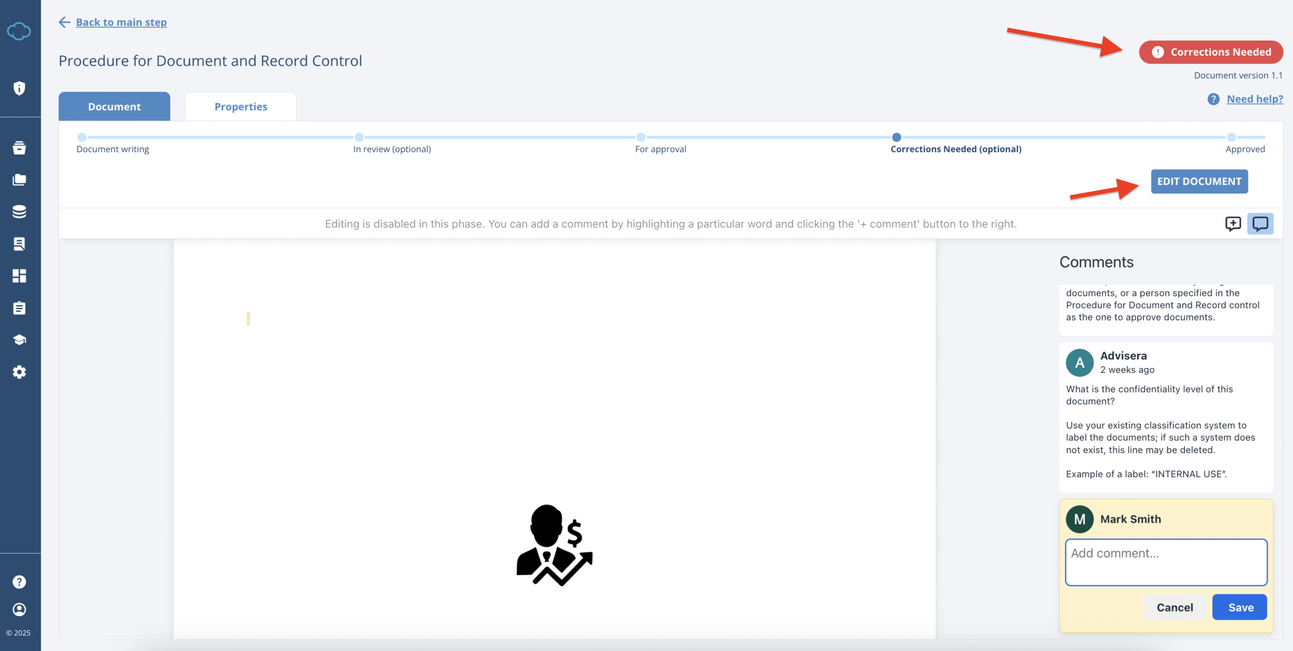Working with Documents in Conformio Working with Documents in Conformio - Advisera Help Center