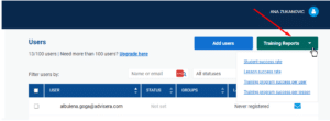 User management and reporting User management and reporting - Advisera Help Center